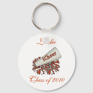 Porte-clés Porte - clé de Pom-pom girl personnalisé orange