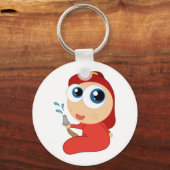 Porte-clés Porte - clé de pompier mignon bébé (Recto)