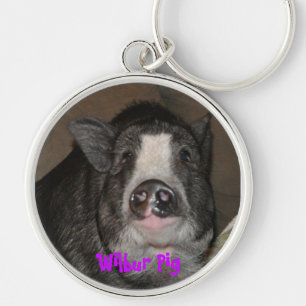 Porte-clés Porte - clé de porc de Wilbur