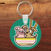 Porte-clés Porte - clé de porc et de chien (Recto)