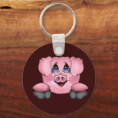 Porte-clés Porte - clé de porc rose (Recto)