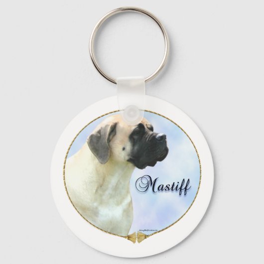 Porte-clés Porte - clé de portrait Fawn Mastiff (Recto)