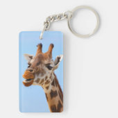 Porte-clés Porte - clé de portrait Giraffe (Dos)