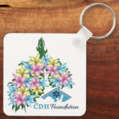 Porte-clés Porte - clé de poumons de fleurs (Verso)