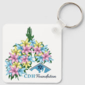 Porte-clés Porte - clé de poumons de fleurs (Dos)