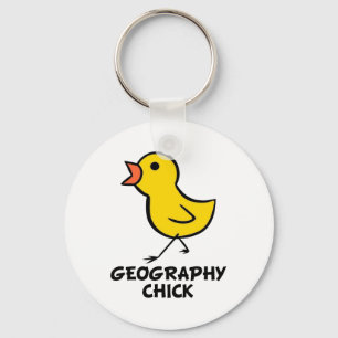 Porte-clés Porte - clé de poussin de géographie