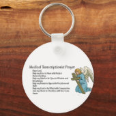 Porte-clés Porte - clé de prière de transcription Médicale (Recto)