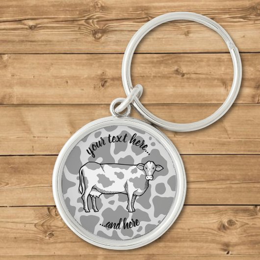 Porte-clés Porte - clé de profil de vache