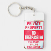 Porte-clés porte - clé de propriété privée (Devant)