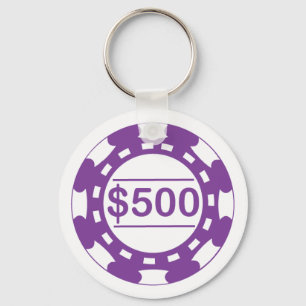 Porte-clés Porte - clé de puce de $500 casinos