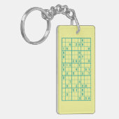 Porte-clés Porte - clé de puzzle Sudoku (Devant gauche)