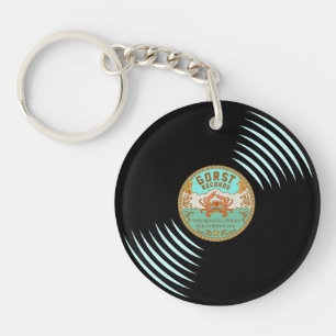 Porte-clés Porte - clé de record de vinyle Gorst Retro