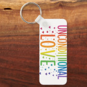 Porte-clés Porte - clé de rectangle d'amour inconditionnel (Recto)
