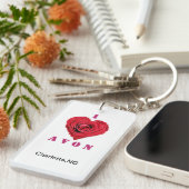 Porte-clés Porte - clé de rectangle d'AVON (Devant droit)