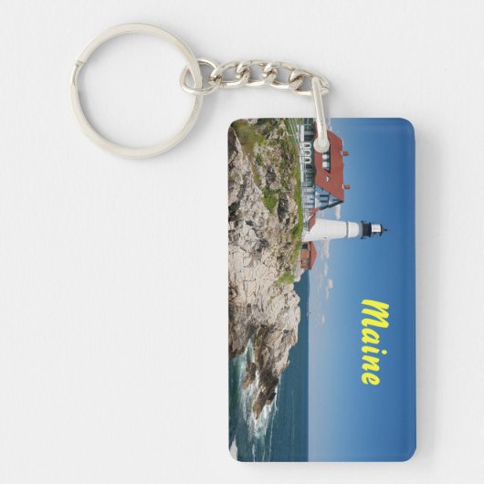 Porte-clés Porte - clé de rectangle de phare de Portland (Devant)