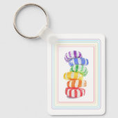 Porte-clés PORTE - CLÉ de rectangle en aluminium à CANDY (Recto)