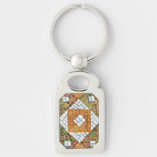Porte-clés PORTE - CLÉ de rectangle MOSAIC AUTUMN