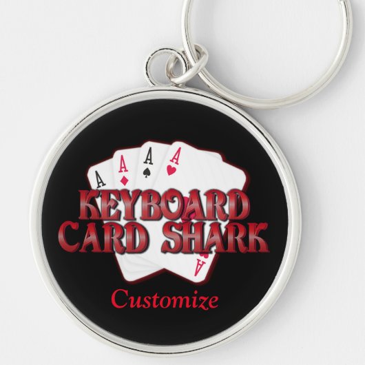 Porte-clés Porte - clé de requin de carte clavier (Devant)