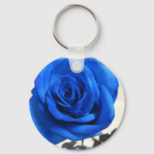 Porte-clés Porte - clé de rose de bleu