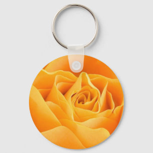 Porte-clés porte - clé de rose jaune