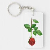 Porte-clés Porte - clé de rose rouge (Devant)