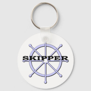 Porte-clés Porte - clé de roue de bateau à skipper