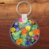 Porte-clés Porte - clé de salade de fleurs (Recto)