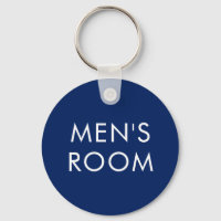 Porte - clé de salle de bain pour hommes - bleu fo