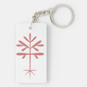 Porte-clés Porte - clé de saut rouge acrylique (Dos)