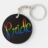 Porte-clés Porte - clé de script LGBT gay pride (Dos)