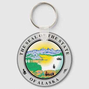 Porte-clés Porte - clé de Seal of Alaska State USA