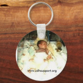 Porte-clés Porte - clé de sensibilisation CDH personnalisable (Recto)