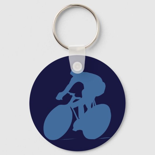 Porte-clés Porte - clé de silhouette cycliste (Recto)