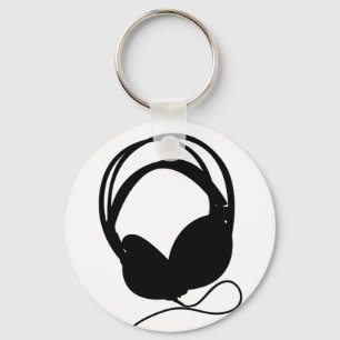 Porte-clés Porte - clé de silhouette d'écouteur