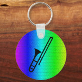 Porte-clés Porte - clé de silhouette Trombone (Recto)