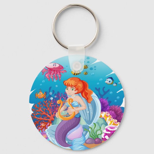 Porte-clés Porte - clé de sirène (Recto)