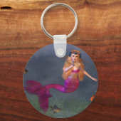 Porte-clés Porte - clé de sirène rose chaud (Recto)