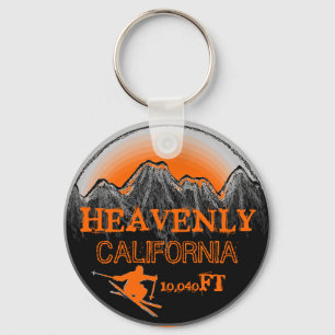 Porte-clés Porte - clé de ski orangé de Californie paradisiaq