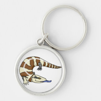Porte-clés porte - clé de skink réprimandé par bleu de bande