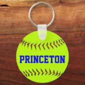 Porte-clés Porte - clé de softball de Princeton (Recto)