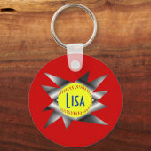 Porte-clés Porte - clé de softball rapide (Recto)