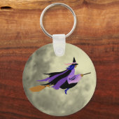 Porte-clés Porte - clé de sorcière volant (Recto)