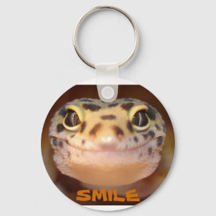 Porte-clés Porte - clé de sourire de Gecko de léopard