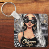 Porte-clés Porte - clé de style Chicana (Recto)