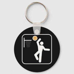 Porte-clés Porte - clé de symbole de basket-ball