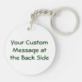 Porte-clés Porte - clé de symbole de recyclage (Dos)