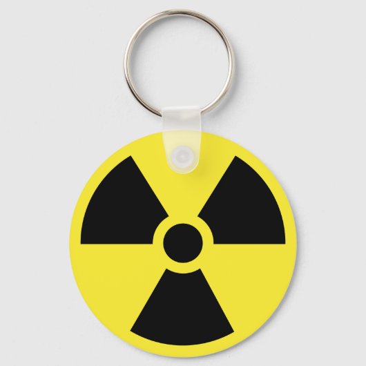 Porte-clés Porte - clé de symbole radioactif (Recto)