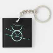 Porte-clés Porte - clé de Taurus de Constellation Zodiaque (Dos)