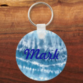 Porte-clés Porte - clé de teinture bleu personnalisé (Recto)