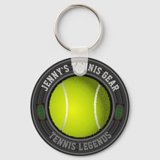 Porte-clés Porte - clé de tennis personnalisé (Recto)
